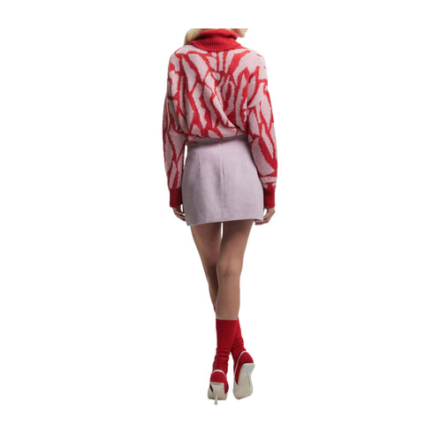 KOCCA Gonna corta Gonna Donna in velluto con bottoni Rosa A24 - KOCCACLARENCE - 13934 - 40 - Francavilla Moda